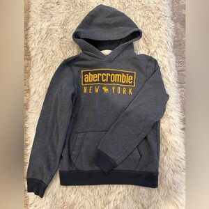 Abercrombie Kids Hoodie Sweatshirt - Grayish Blue - Boys 13/14